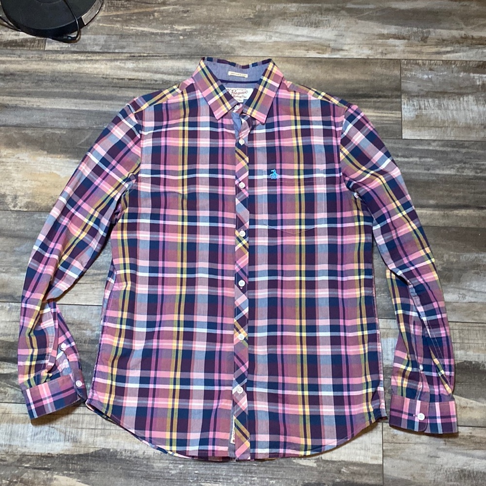 Penguin Plaid Button Down Shirt